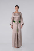MOONLIGHT PATTERN SILK DRESS - MFW2601