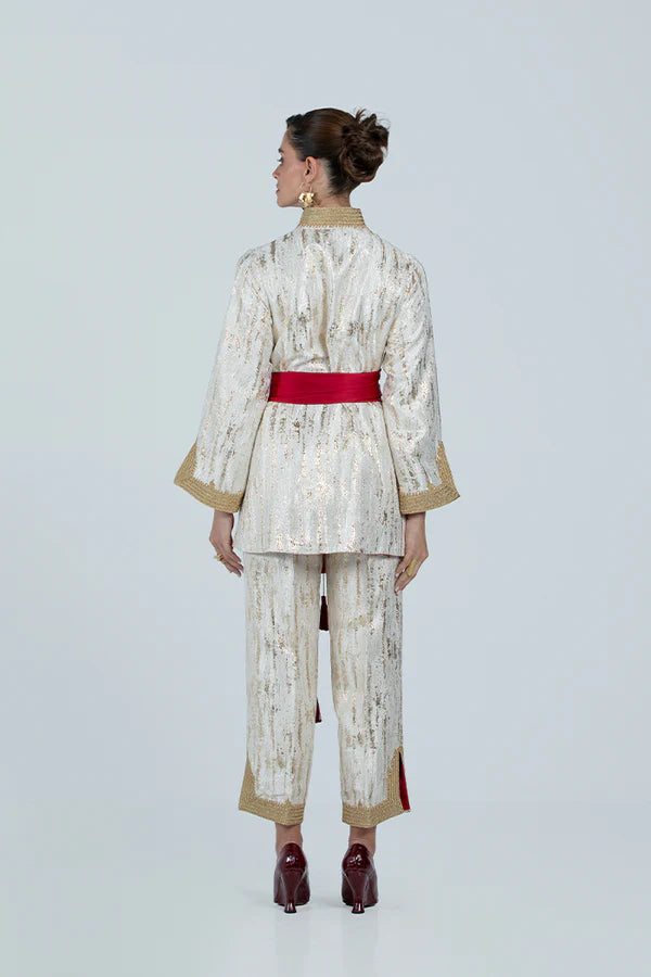 RMDTT2501-RED CRIMSON GLORY TOP & TROUSER SET – LIMITED EDITION