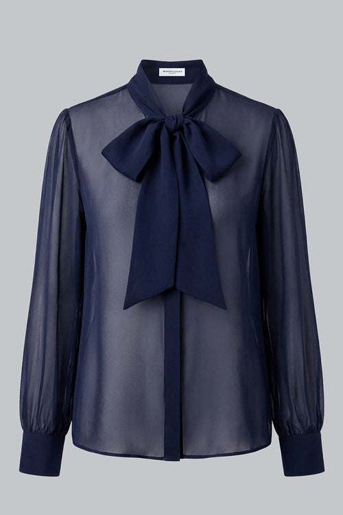 BOW CHIFFON SHIRT SM2646TP