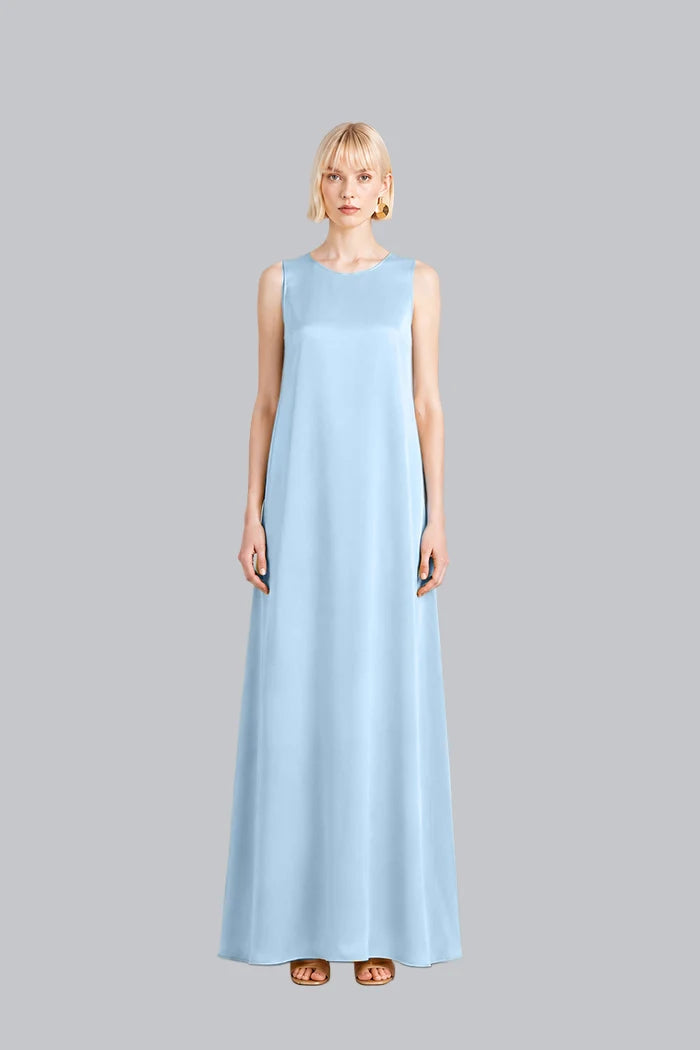 SLEEVELESS SILK MAXI DRESS INS2603SL