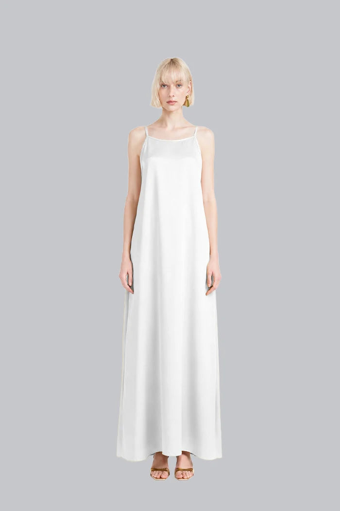 SPAGHETTI STRAP SILK MAXI DRESS INS2601SS