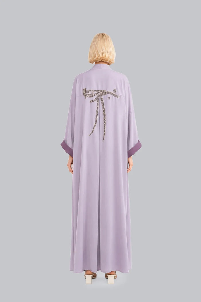 ART FORMATION CALLIGRAPHY INSPIRED ABAYA – A2202-P-MDS
