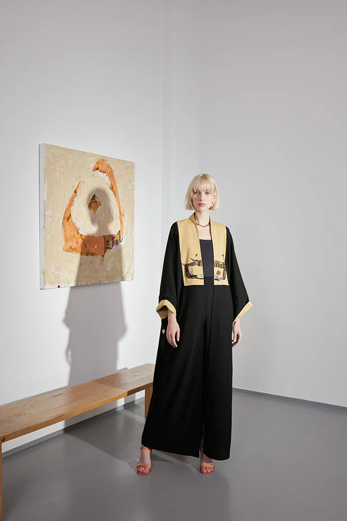 ESSENCE OF ART CALLIGRAPHY-INSPIRED ABAYA – A2201-B-MDS