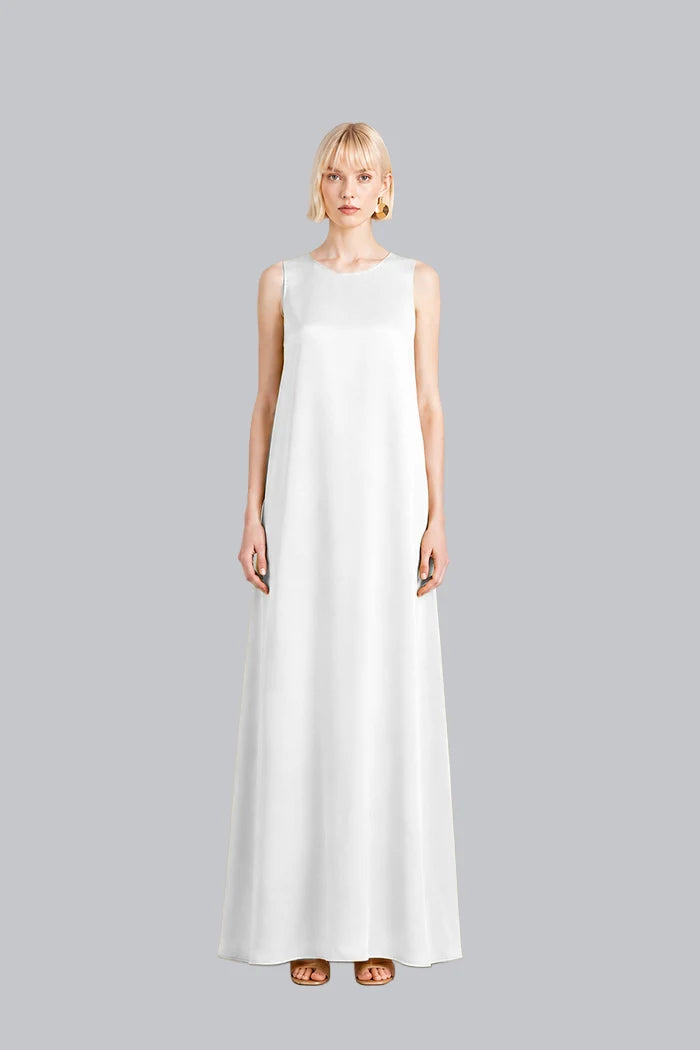 SLEEVELESS SILK MAXI DRESS INS2603SL