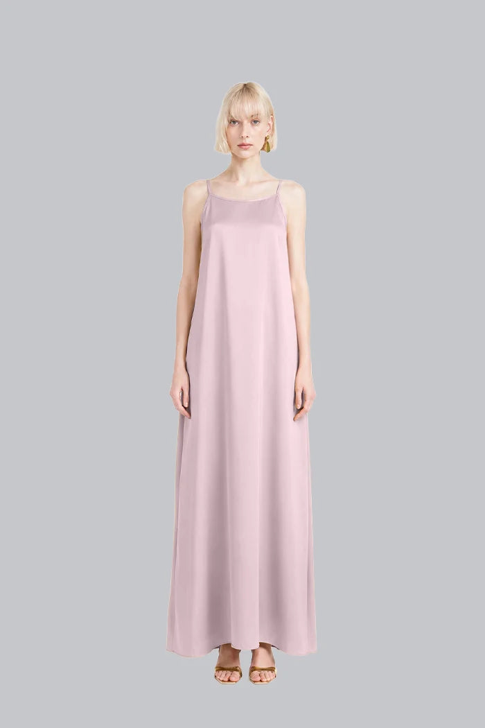 SPAGHETTI STRAP SILK MAXI DRESS INS2601SS