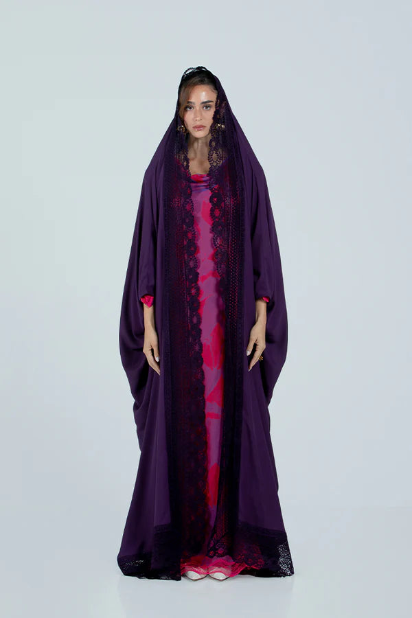 DC2521 ETHEREAL LACE ABAYA - LIMITED EDITION