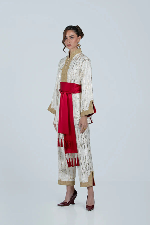 RMDTT2501-RED CRIMSON GLORY TOP & TROUSER SET – LIMITED EDITION