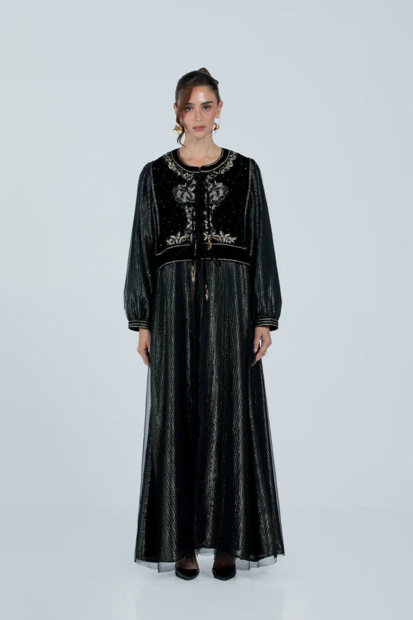DCVHC2526 CELESTIAL NOIR ABAYA