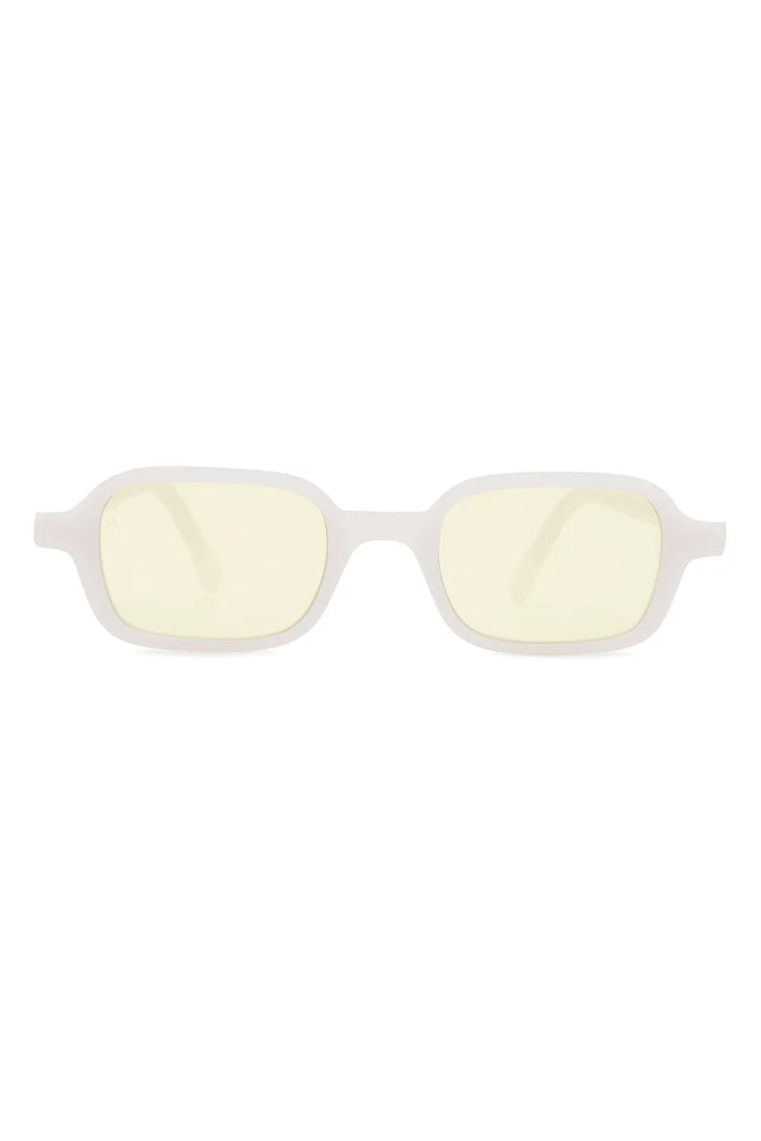 SUNGLASSES RECTANGULAR II - SHINY BEIGE