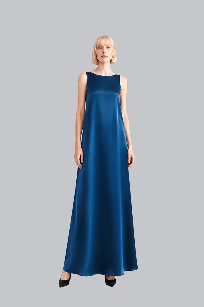 SLEEVELESS SILK MAXI DRESS INS2603SL