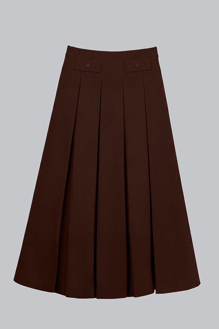 MAXI PLEATED SKIRT SM2646SP