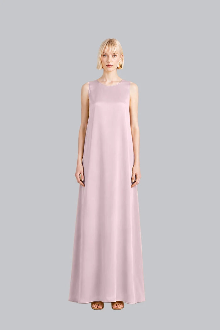 SLEEVELESS SILK MAXI DRESS INS2603SL