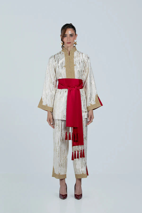 RMDTT2501-RED CRIMSON GLORY TOP & TROUSER SET – LIMITED EDITION