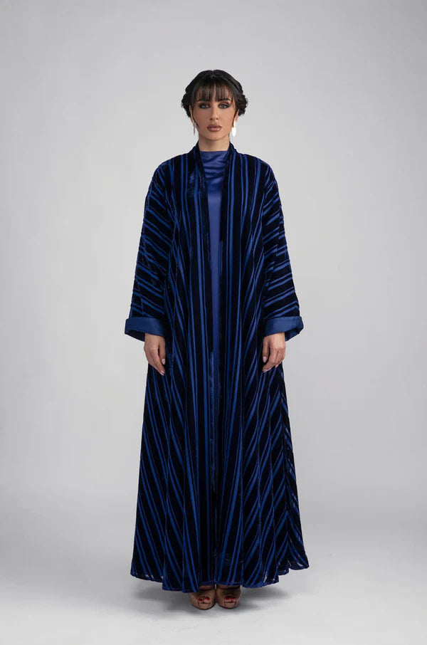 DC2301 BLUE THE VELVET STARLIGHT KIMONO
