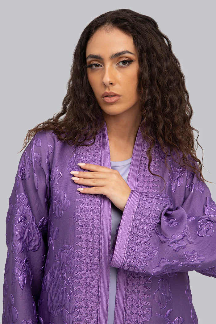 RMDHC2304-LAVENDER MOROCCAN FLAIR ESSENCE ABAYA