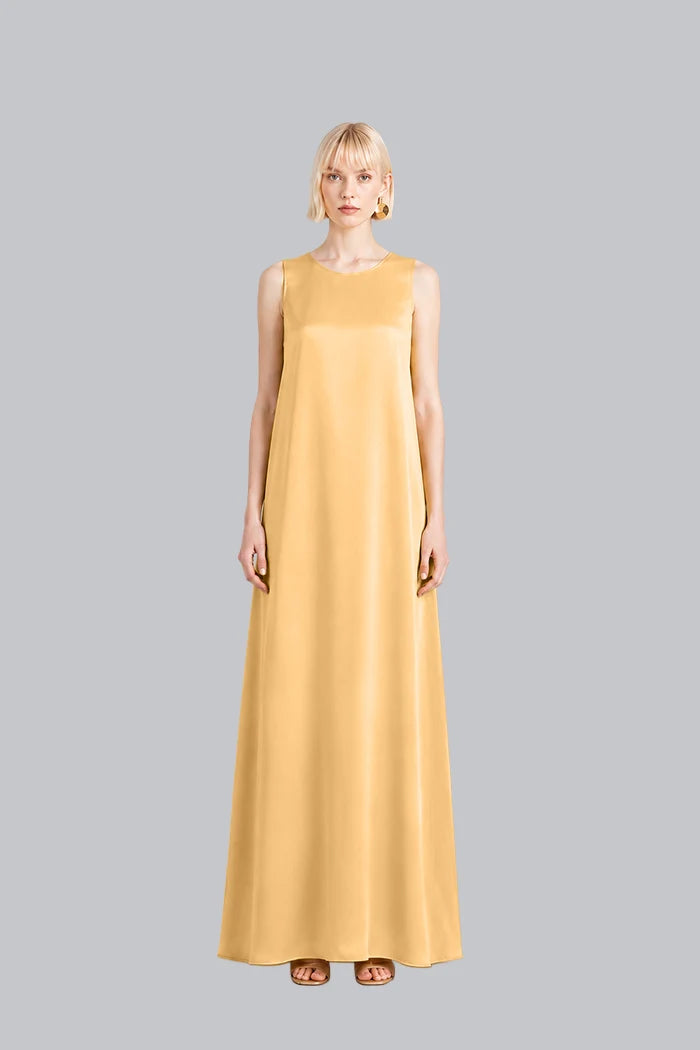 SLEEVELESS SILK MAXI DRESS INS2603SL