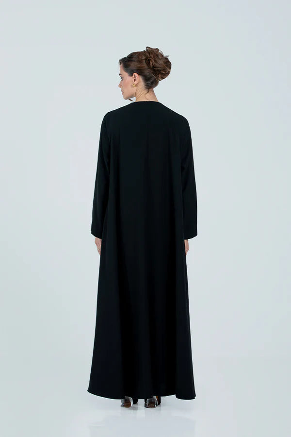 DC2515- NAVY BLUE / GREY THE ELEGANT SHADOWS ABAYA