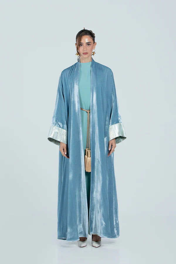 DCV2529-LIGHT BLUE KIMONO GOLDEN BLOOM - LIMITED EDITION