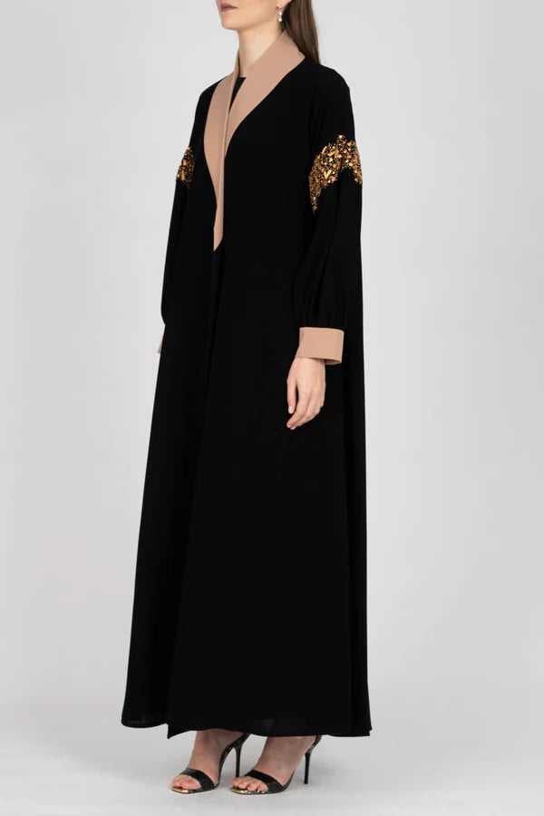 WINTER ABAYA FLARE CUT DC2009