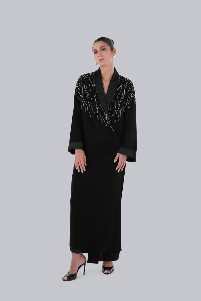 RIPPLE EMBROIDERED KIMONO SM2658