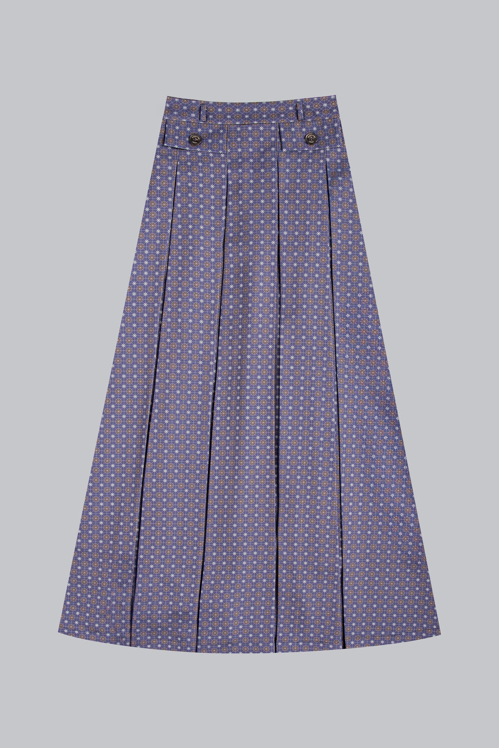 SM2646S  MOONLIGHT MOSAIC PLEATED SKIRT