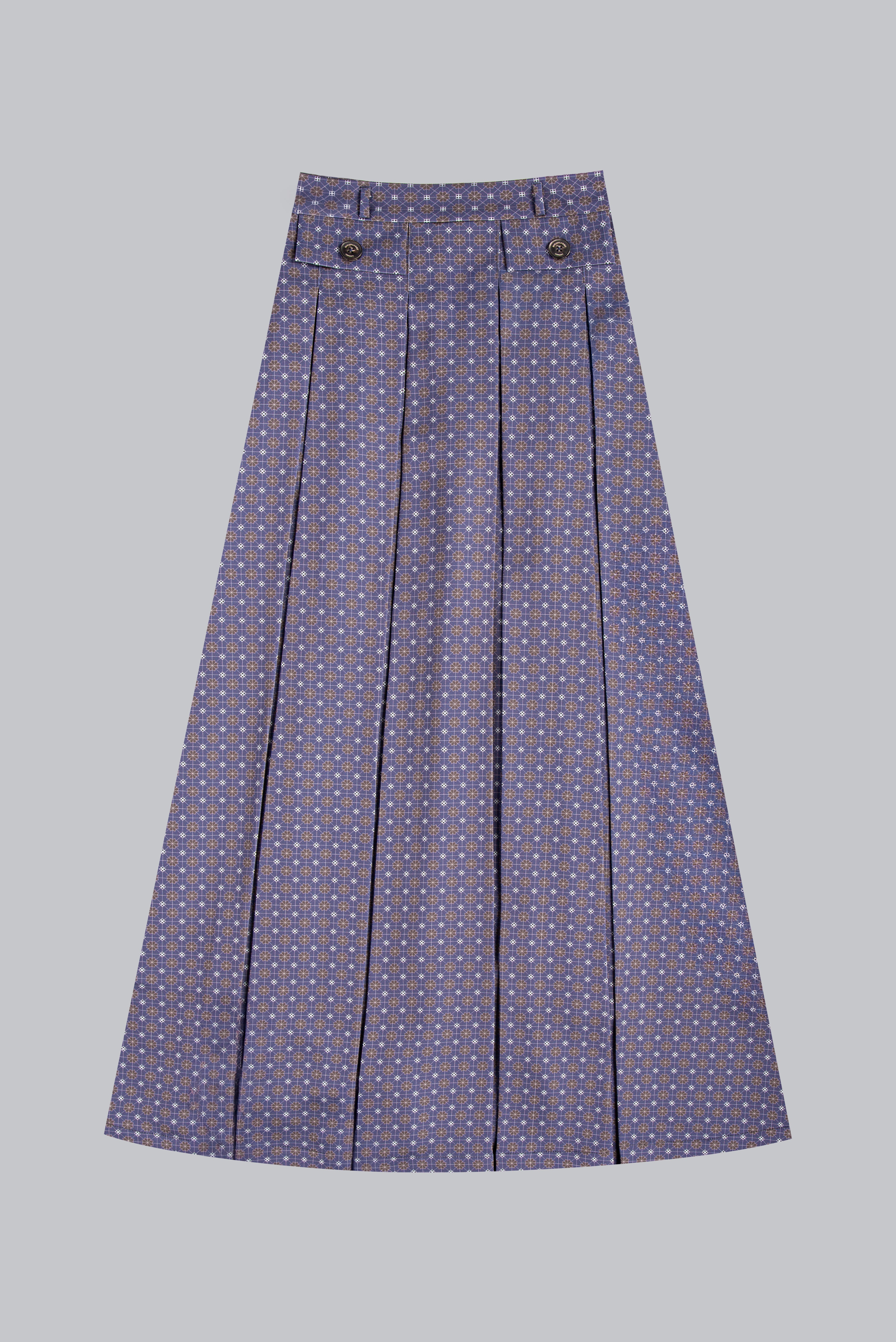 SM2646S  MOONLIGHT MOSAIC PLEATED SKIRT