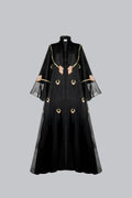 SM2649 Super Flare Organza Abaya
