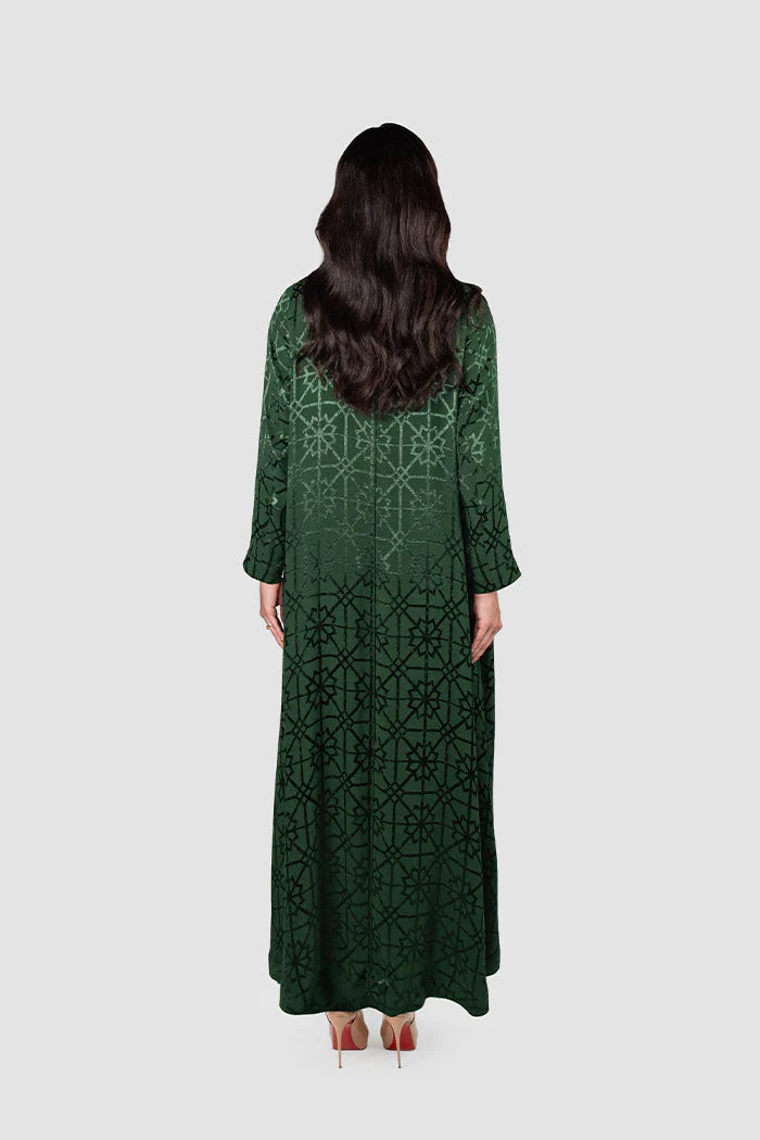MNPF002-RG MOONLIGHT CONCEPT ROYAL GREEN MOTIF JACQUARD DESIGN
