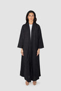 RTW2401 – SAKURA BLOSSOM JACQUARD LINEN ABAYA