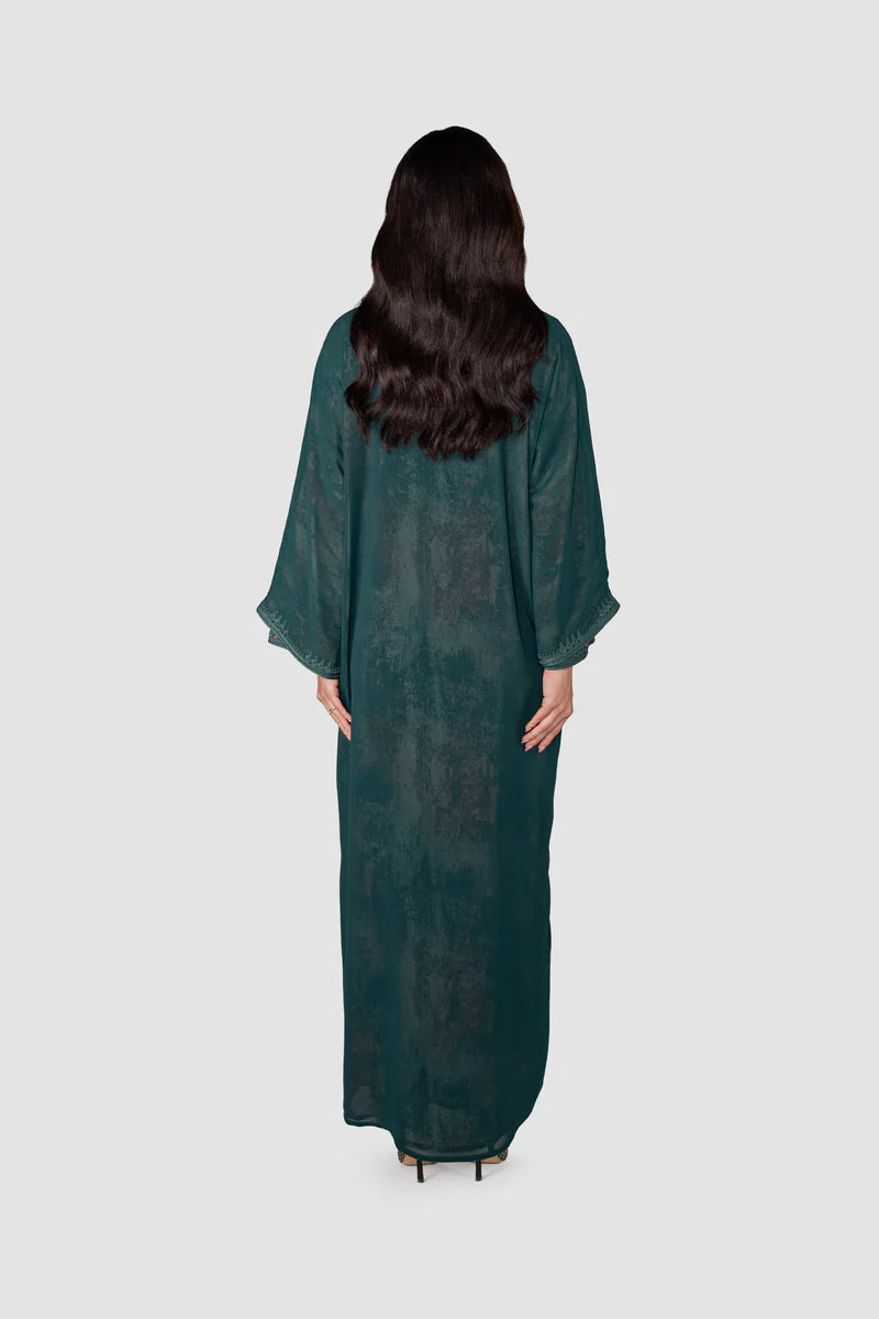 RMDCB2512 ETHEREAL LAYERS KIMONO ABAYA WITH INNER DRESS