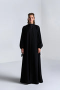 DC2404BLKCR ELEGANT ESSENCE CREPE BLACK ABAYA