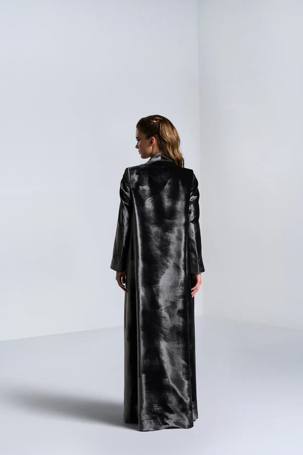 DC2401GRV WHISPERS OF SERENITY GARY VELVET SUIT JACKET CUT ABAYA