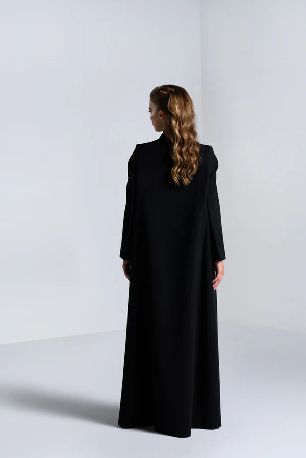 DC2401CR ELEGANCE UNFOLDED MOONLIGHT CONCEPT CREPE SUIT JACKET CUT ABAYA