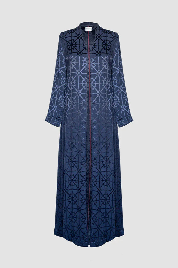 MNPF002-NB MOONLIGHT CONCEPT NAVY BLUE MOTIF JACQUARD DESIGN