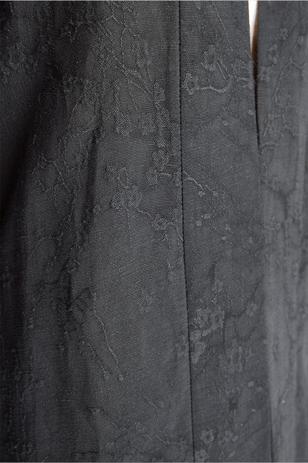 RTW2401 – SAKURA BLOSSOM JACQUARD LINEN ABAYA