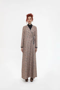 SM2411-BEIGE FLORAL FANTASY A-LINE ABAYA