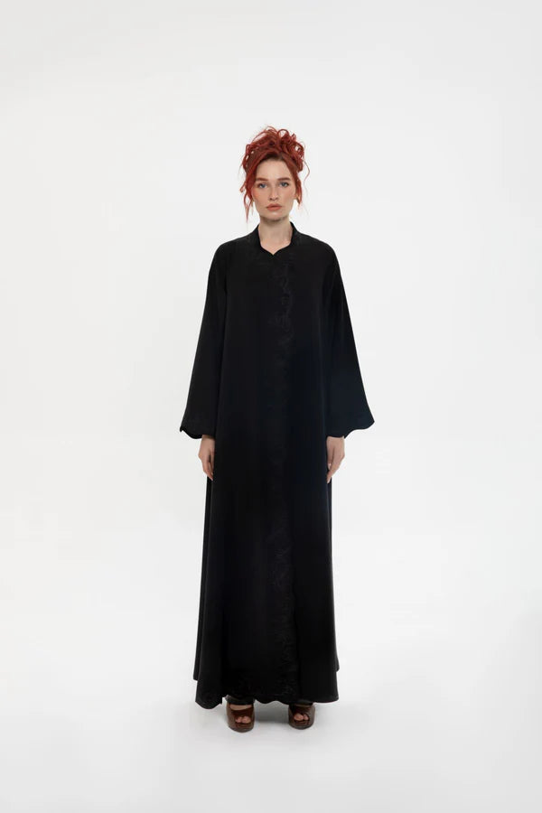 SM2403 SOPHISTICATED SERENITY HIGH NECK ABAYA