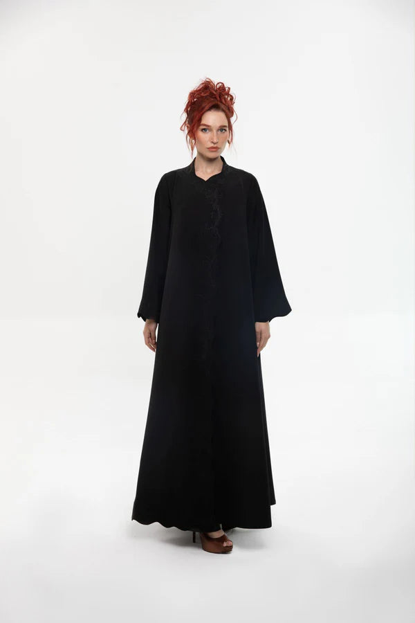 SM2403 SOPHISTICATED SERENITY HIGH NECK ABAYA
