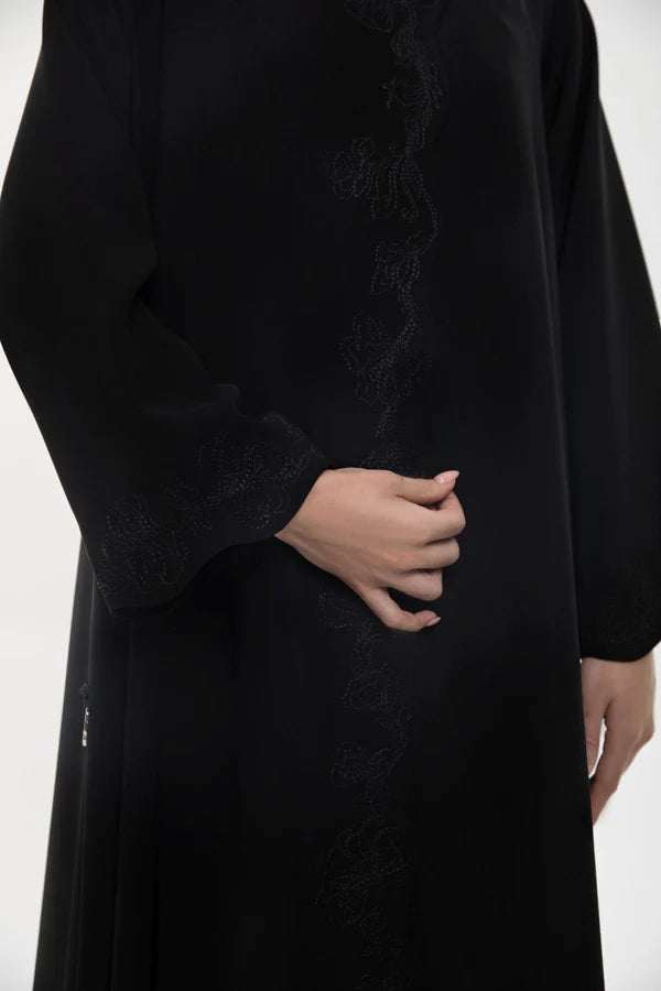 SM2403 SOPHISTICATED SERENITY HIGH NECK ABAYA
