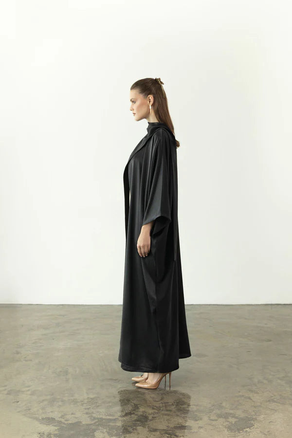 EAA2409-HW OVERLAY CREPE ABAYA