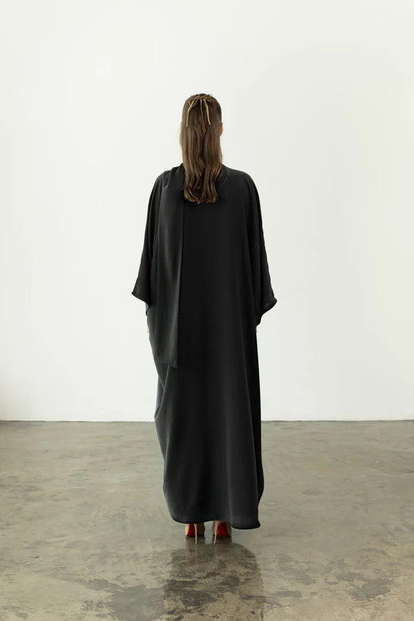 EAA2409-HW OVERLAY CREPE ABAYA