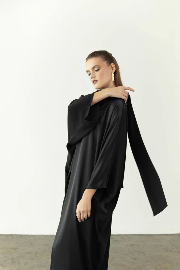EAA2409-HW OVERLAY CREPE ABAYA