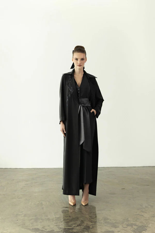 EAA2404 A-LINE CREPE ELEGANCE ABAYA