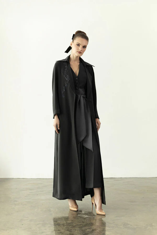 EAA2404 A-LINE CREPE ELEGANCE ABAYA