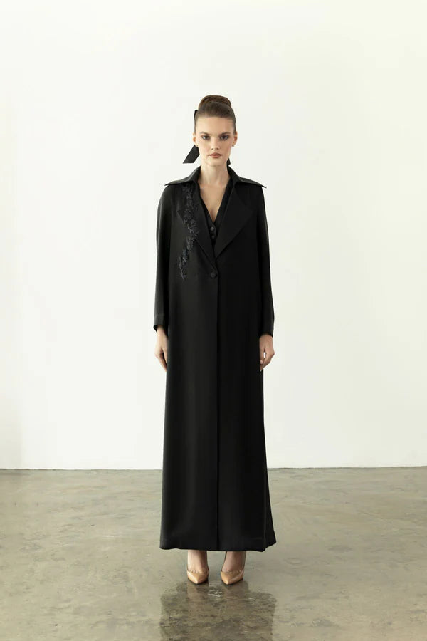 EAA2404 A-LINE CREPE ELEGANCE ABAYA