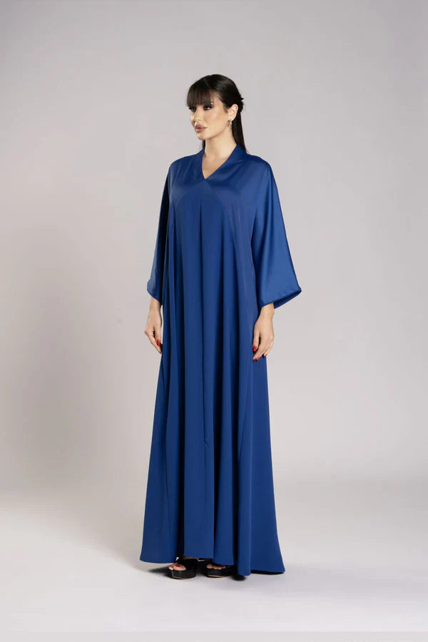 RMDJL2508-ROYAL BLUE LUNAR GLOW KIMONO JALABIYA