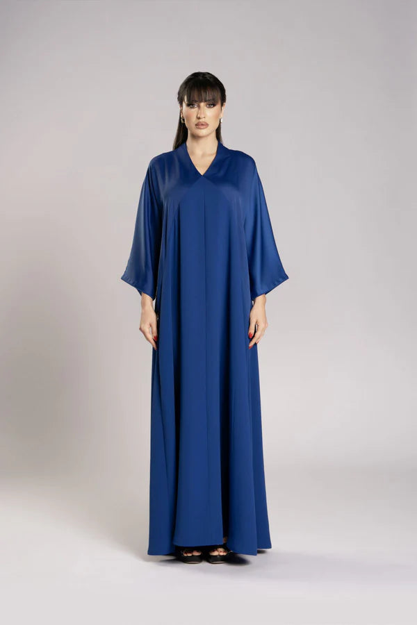 RMDJL2508-ROYAL BLUE LUNAR GLOW KIMONO JALABIYA