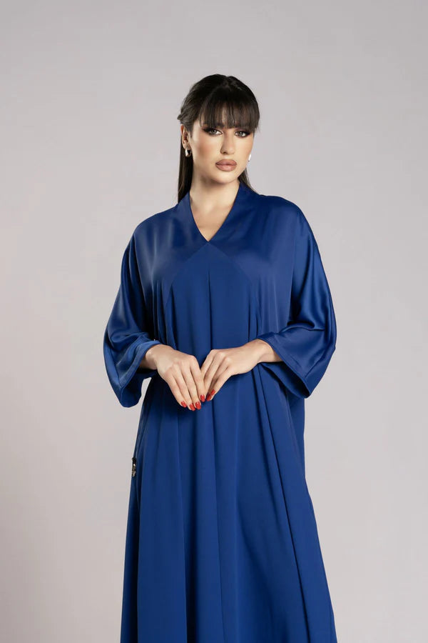RMDJL2508-ROYAL BLUE LUNAR GLOW KIMONO JALABIYA