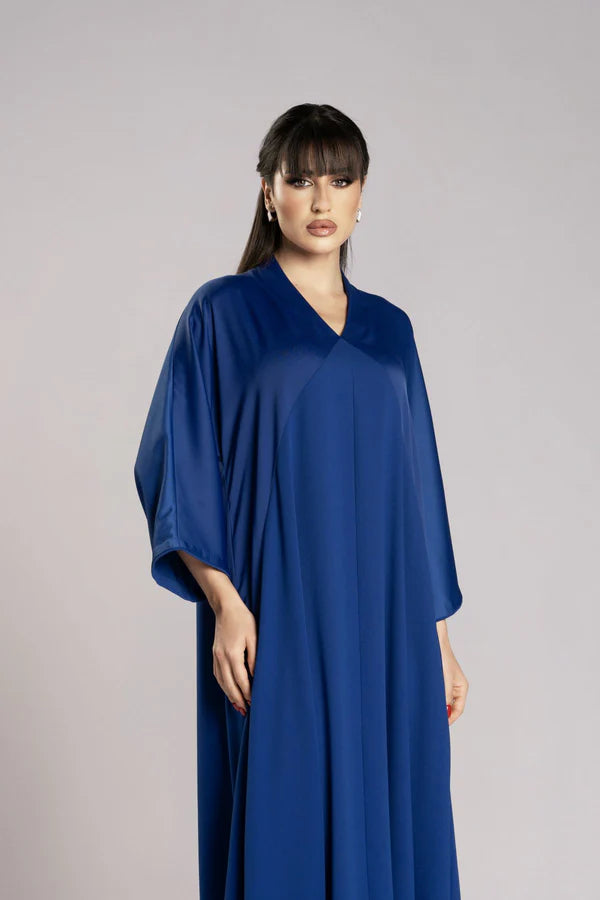 RMDJL2508-ROYAL BLUE LUNAR GLOW KIMONO JALABIYA