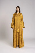 RMDML2501A-YELLOW HOODED MOROCCAN ELEGANCE ABAYA